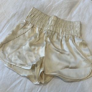 Sincerely Jules Satin Creme Shorts‎